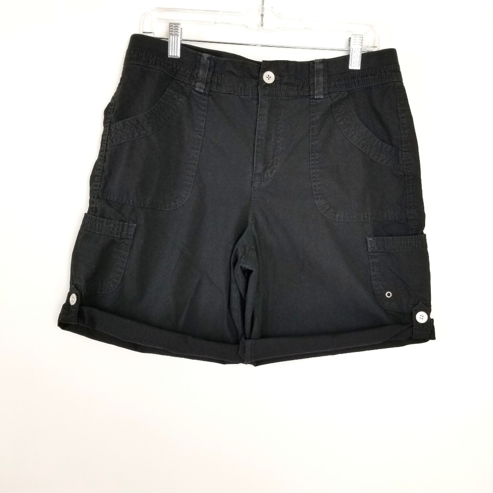 White Stag black shorts, sz 10